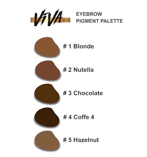 VIVA INK Permanent Eyebrow Microblading Pigment - Coffee, 0.2 oz