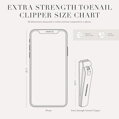 Tweezerman Extra Strength Toenail Clipper - Stainless Steel, Wide Jaw