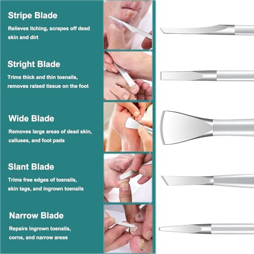 Pedicure Knife Ingrown Toenail Kit, 5 PCS Professional Tool Top Notch
