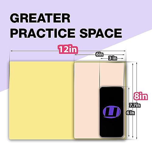 Usiriy 3mm Thick Tattoo Practice Skin Kit with 15pcs Stencil Transfer Paper
