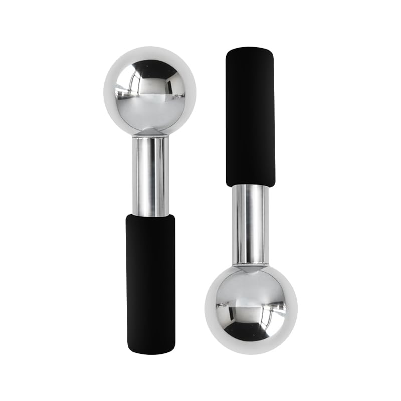 Betyura Ice Globes for Face & Eyes - Black Stainless Steel Cryo Sticks