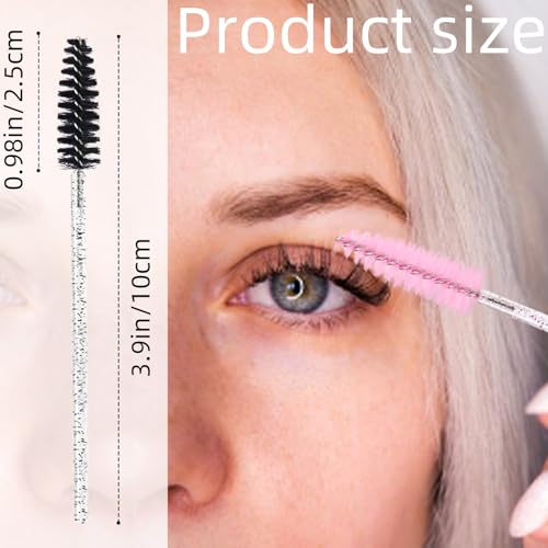 200 Disposable Mascara Wands - Eyelash Spoolies for Makeup