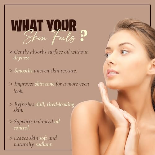 Mi Nature Moroccan Red Clay Mask for Face Hair & Body - 100% Pure Rhassoul