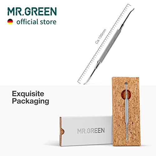MR.GREEN Double-Ended Cuticle Pusher & Nail Cleaner Tool