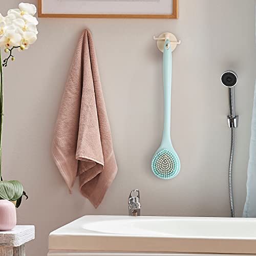 BEDELITE Blue Long Handle Back Scrubber for Shower 16.4 Inches