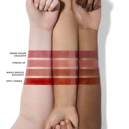 e.l.f. Glossy Lip Stain Shades 4 Days Kit, Long-Lasting Lip Stains For A Sheer Pop Of Color & Subtle Gloss Finish, Vegan & Cruelty-Free, 4 Shades