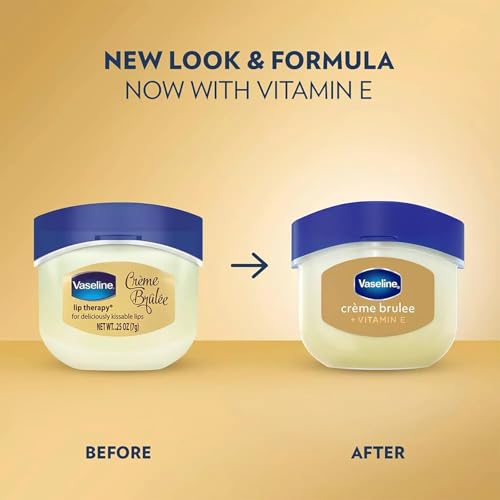 Vaseline Lip Therapy Creme Brulee 0.25 oz (Pack of 6) - Hydrating Balm