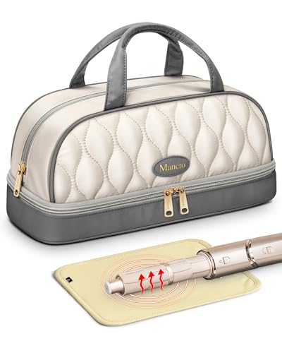 Mancro Quilted Travel Case for Shark FlexStyle & Dyson Airwrap