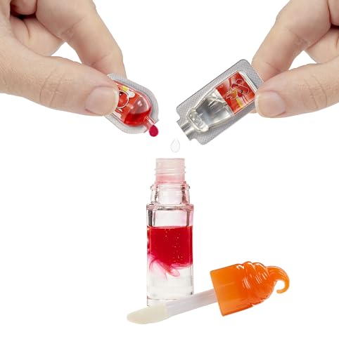 Yummiland Lip Gloss Doll - Amber Cinnamon DIY Kit for Ages 4+
