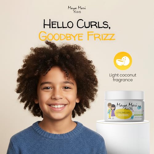 MAYA MARI Kids Hair Styling Gel - Flexible Hold, Coconut Lime, 12 oz