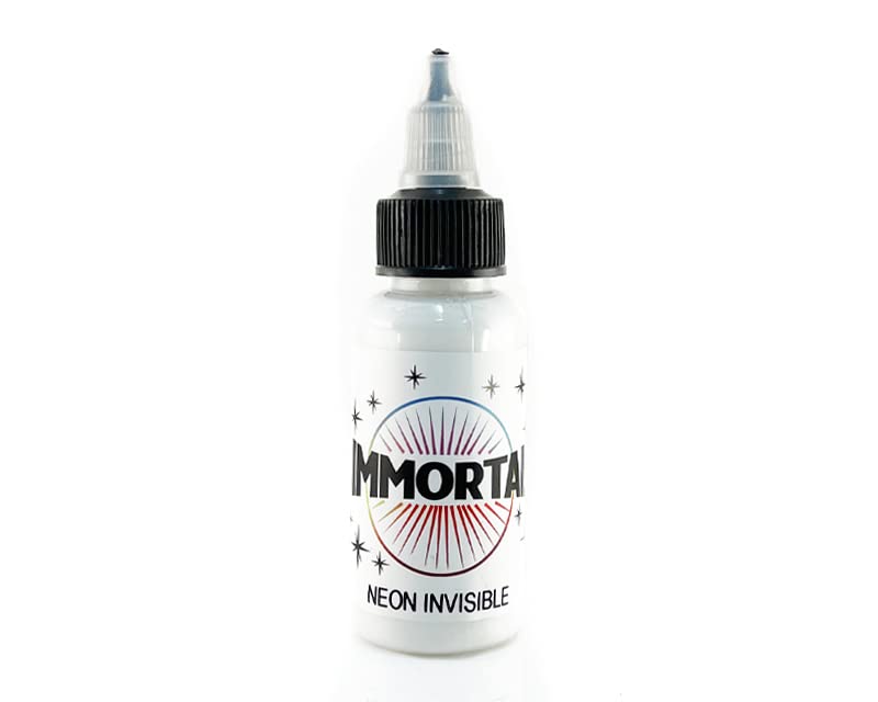 Immortal Neon Invisible UV Tattoo Ink - 1/2 oz Professional Glow Pigment
