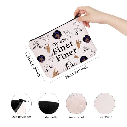 Finer Finer Makeup Zipper Pouch Bag for Women - TSOTMO