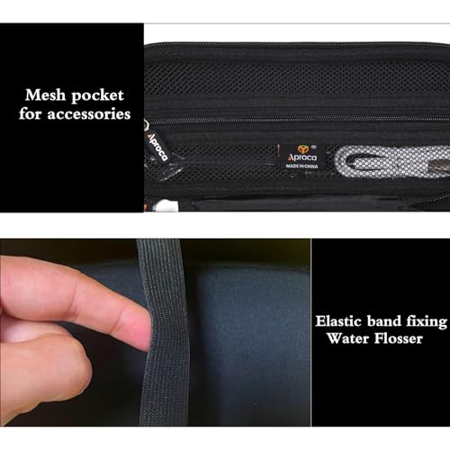 Aproca Hard Travel Case for COSLUS T40 Mini Water Flosser - Black