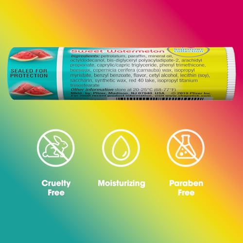 ChapStick Sweet Watermelon Lip Balm – Moisturizer for Dry Lips