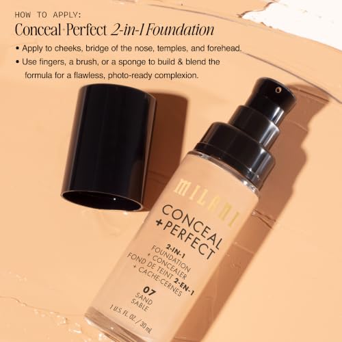 Milani Conceal + Perfect 2-in-1 Foundation + Concealer 02A Creamy Natural - 1 oz