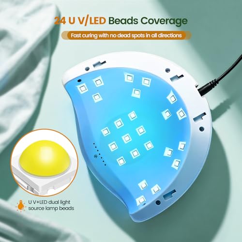 JODSONE M50006 UV LED Nail Dryer with 4 Timers Auto Sensor - Fast Curing Green