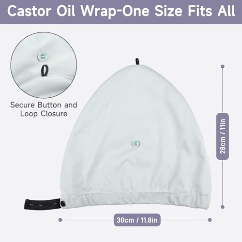 Paw Legend Reusable Castor Oil Hair Pack Wrap for Overnight Treatment