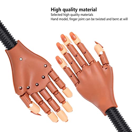 Deciniee Left Nail Hand for Acrylic Nails with Coffin Tips & 100 Reusable Tips