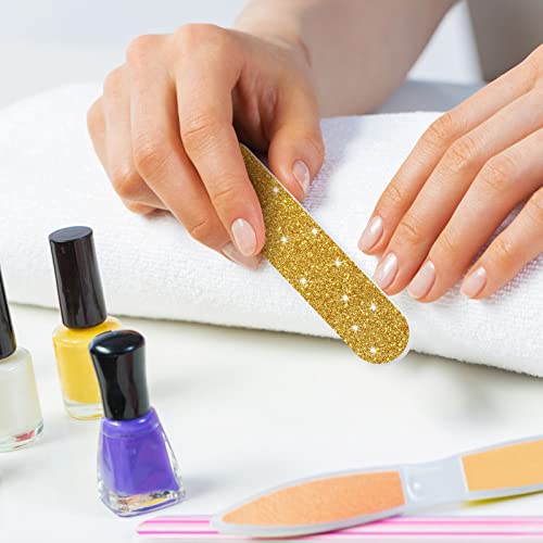 150 Mini Nail Files Bulk - Disposable Emery Boards for Nails, Natural & Acrylic