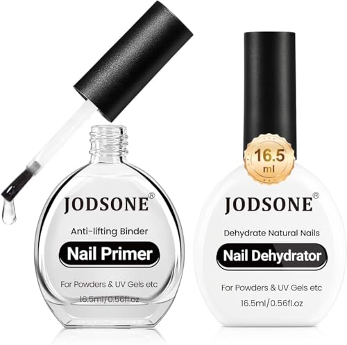 JODSONE Nail Dehydrate & Primer Set - 2x16.5ml for Long-Lasting Gels
