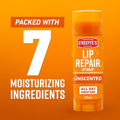O'Keeffe's Lip Repair Unscented Balm 2-Pack - Intense Dry Lip Relief & Repair