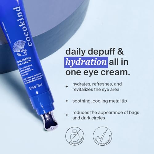 Cocokind Revitalizing Eye Cream with Cooling Metal Applicator, 0.5 fl oz