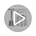 Compact Silver Metal Shaver Holder - Multi-Purpose Stand for Men