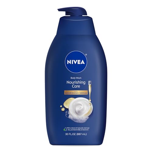 NIVEA Nourishing Care Body Wash 30 Fl Oz with Nourishing Serum