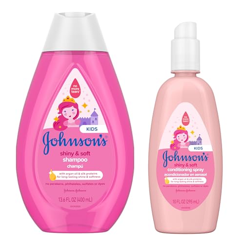 Johnson's Kids Shiny & Soft Tear-Free Shampoo & Conditioner Bundle