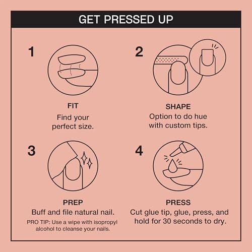 OPI On Point Press On Nails - 30 Count Reusable Nail Tips