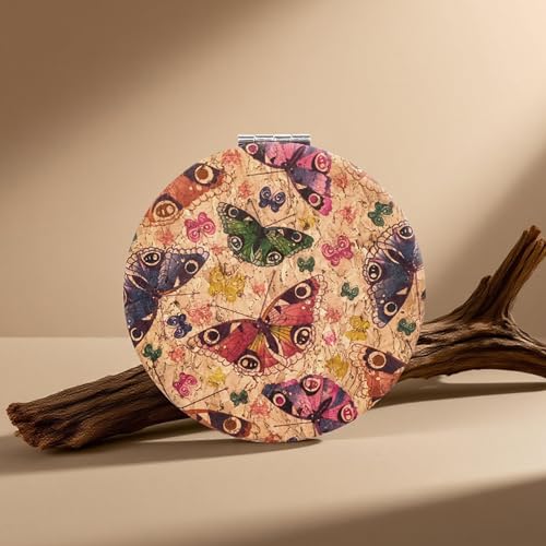 Inkiscript Eco-Friendly 2.76" Double-Sided Pocket Mirror, 1X/10X Magnified