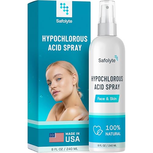 SAFOLYTE Hypochlorous Acid Spray for Face & Skin - 8 Fl Oz