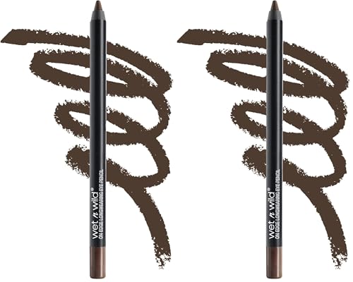 Wet n Wild Madera que conoces Eyeliner Pencil Pack of 2 - Long Lasting Matte Brown