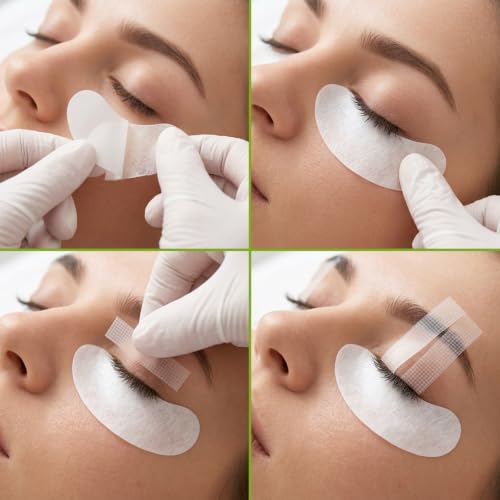 Tifanso Grey 130 Pairs Lint-Free Hydrogel Under Eye Pads for Eyelash Extensions