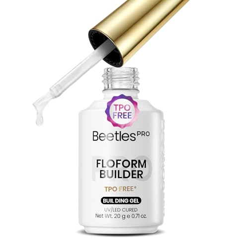 Beetles 20ml Pro Floform Builder Gel – TPO-Free Clear Nail Gel for Natural Nails