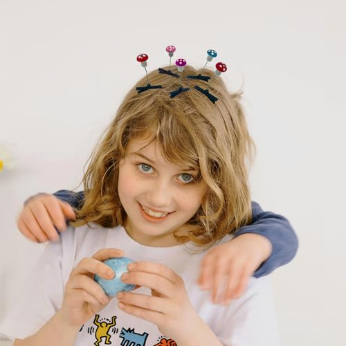 30PCS Red Mushroom Hair Clips for Women & Girls - Cute Headwear