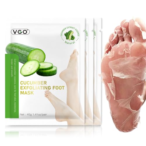 VGO Foot Peeling Mask - Natural Exfoliating Callus Remover (3 Pack)