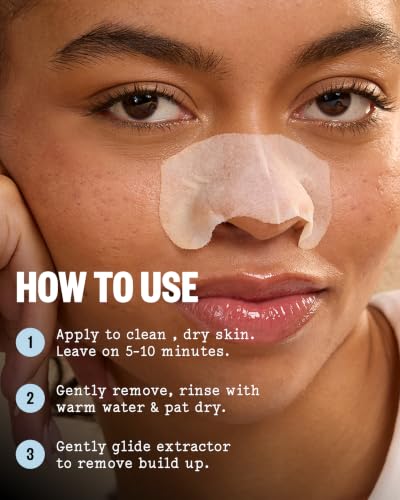 PEACE OUT Pore Refining Strips with Willow Bark & Extractor Tool (8 Count)