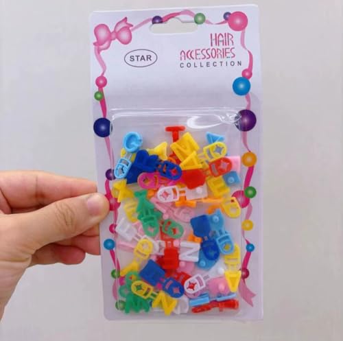 Colorful ABC Letter Hair Barrettes for Girls - 45pcs Set