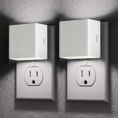 Adjustable Wall Night Light with Dusk to Dawn Sensor | 2 Pack