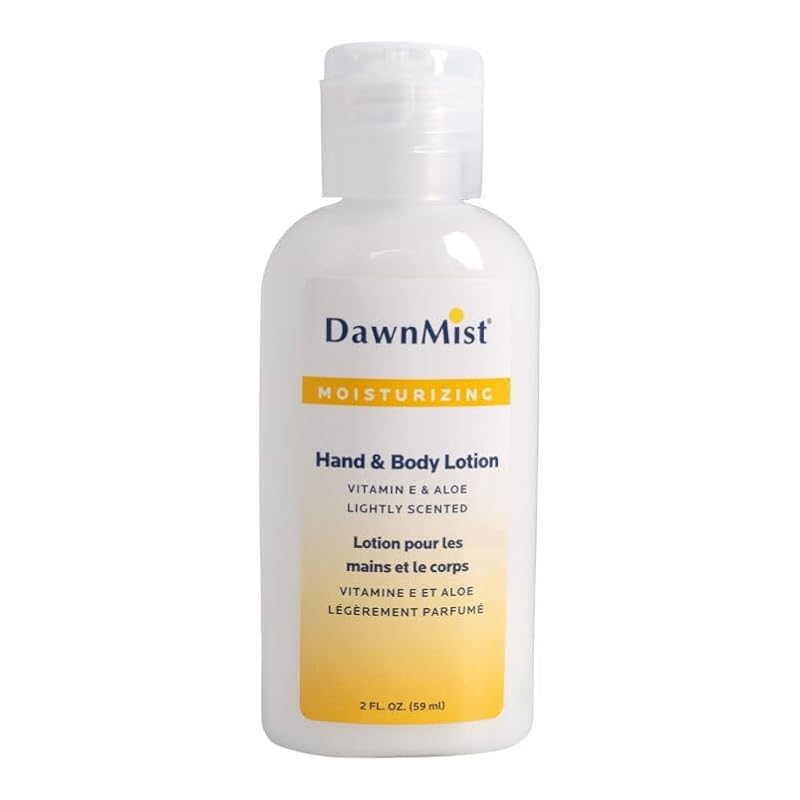 DawnMist Travel Hand & Body Lotion Set – 5 Pack 2 oz Moisturizers with Cocoa Scent