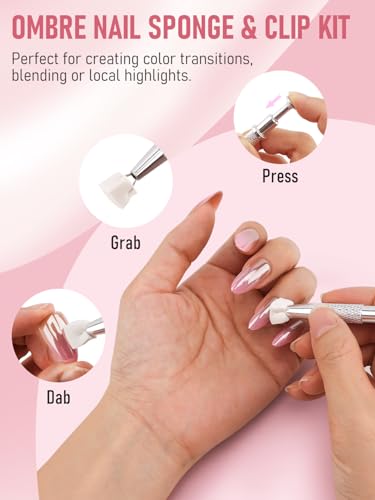 YOOVR 223-in-1 Nail Art Tools Kit with Sponges, Brushes & Palette