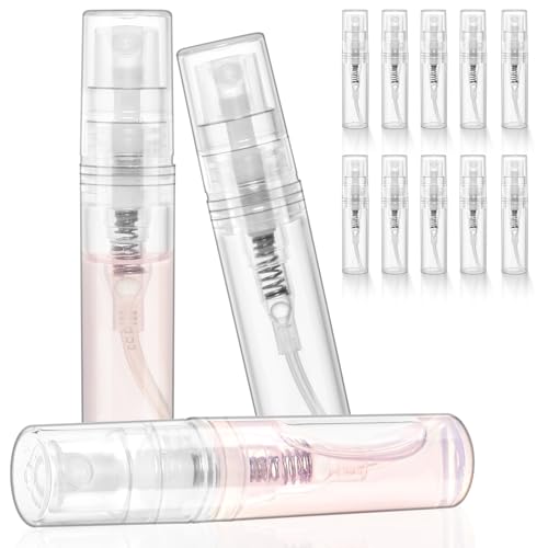 Chiallco 10 Pack Mini Perfume Spray Bottles, 2ml Fine Mist