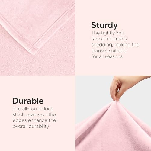 Utopia Bedding Ultra Soft Fleece Throw Blanket - Pink 50x60