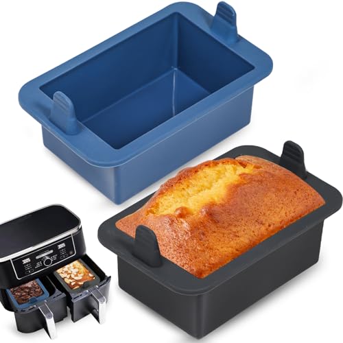 Webake Silicone Air Fryer Mini Loaf Pan Set of 2 - Nonstick & BPA-Free