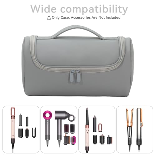 Dyson Airwrap Travel Case - Grey | Portable Storage for Curling Iron & Accessories