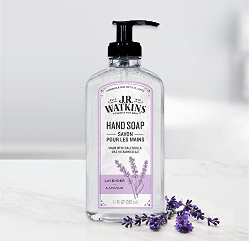 J.R. Watkins Moisturizing Gel Hand Soap, Lavender Scent - 3 Pack (11 fl oz)