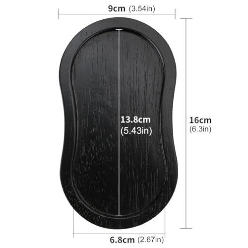 BINHAI Black Wood Salt and Pepper Mill Tray - Multi-Use Holder