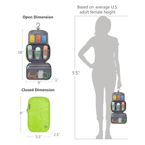 Travelon Compact Hanging Toiletry Kit – Lightweight Travel Organizer