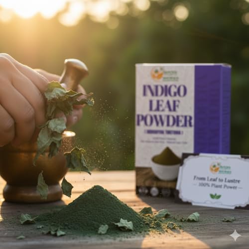 Herbs Botanica Indigo Powder 150g Natural Hair & Beard Dye – 100% Indigofera Tinctoria